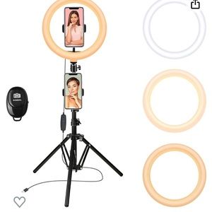 10” ring light with Tripod Stand & IPhone Holder